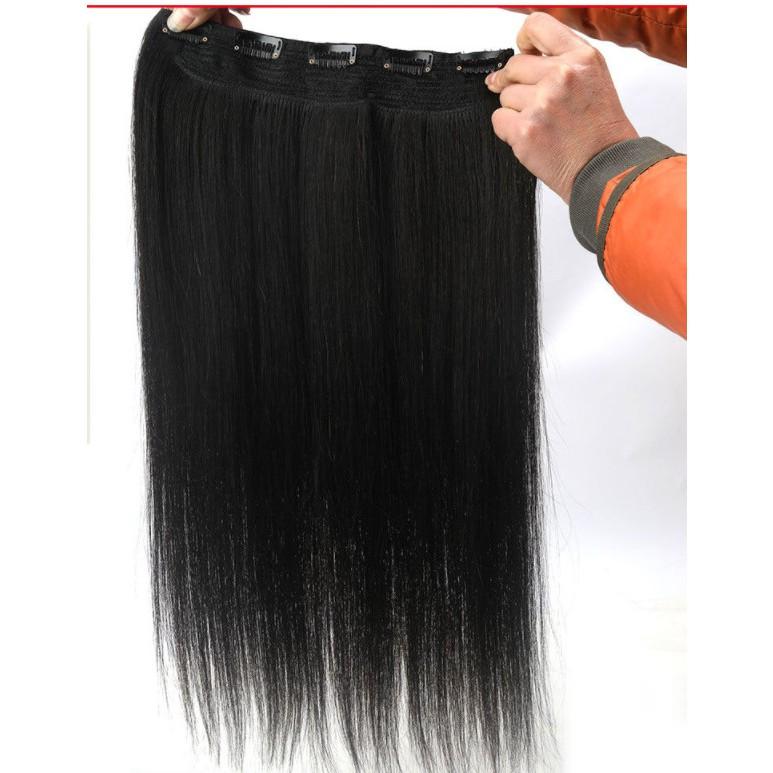 Tóc Kẹp Giả Thẳng Dài Bằng Tóc Thật 100%