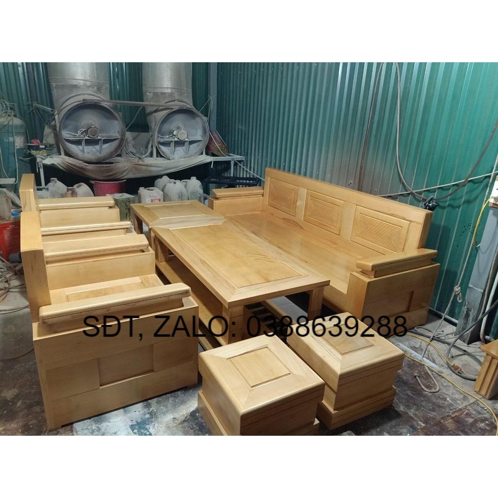 Bộ bàn ghế gỗ sồi to giá thật