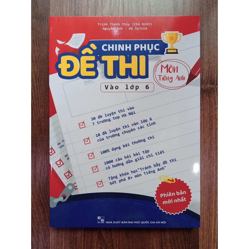 Sách - Combo chinh phục đề thi vào lớp 6 - Bộ 3 môn Toán, Tiếng Việt, Tiếng Anh