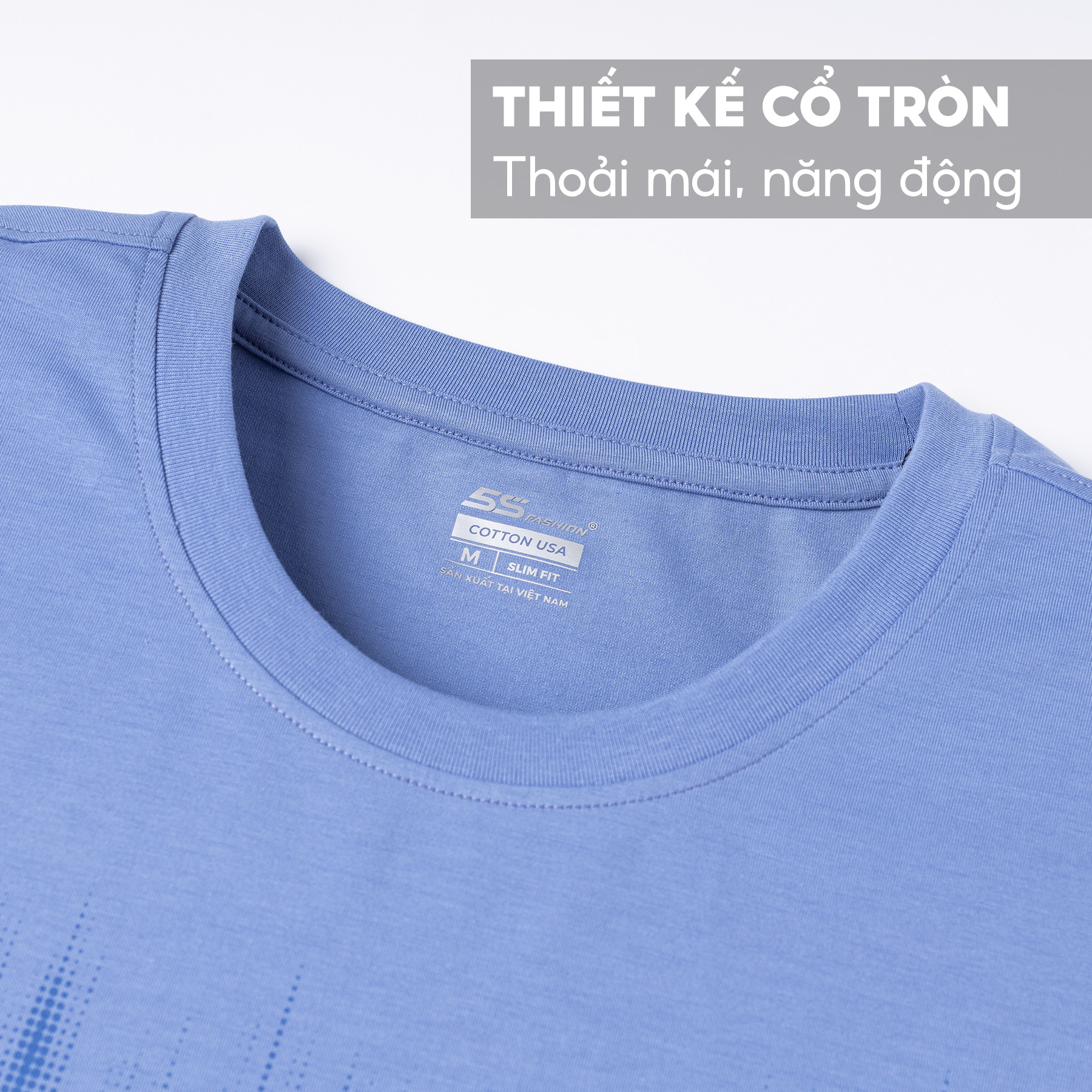 Áo Phông Nam 5S ABSTRACT Tay Ngắn, Chất Liệu Cotton USA, Mềm Mịn, Thoáng Mát, Thiết Kế In Đặc Biệt