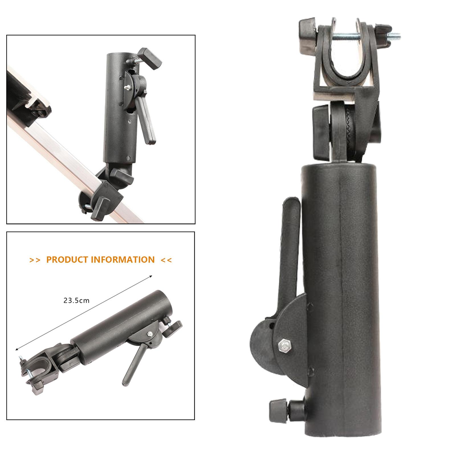 Golf Cart Umbrella Holder, Universal Adjustable Umbrella Mounting Attachment for Golf Push Cart Accessories