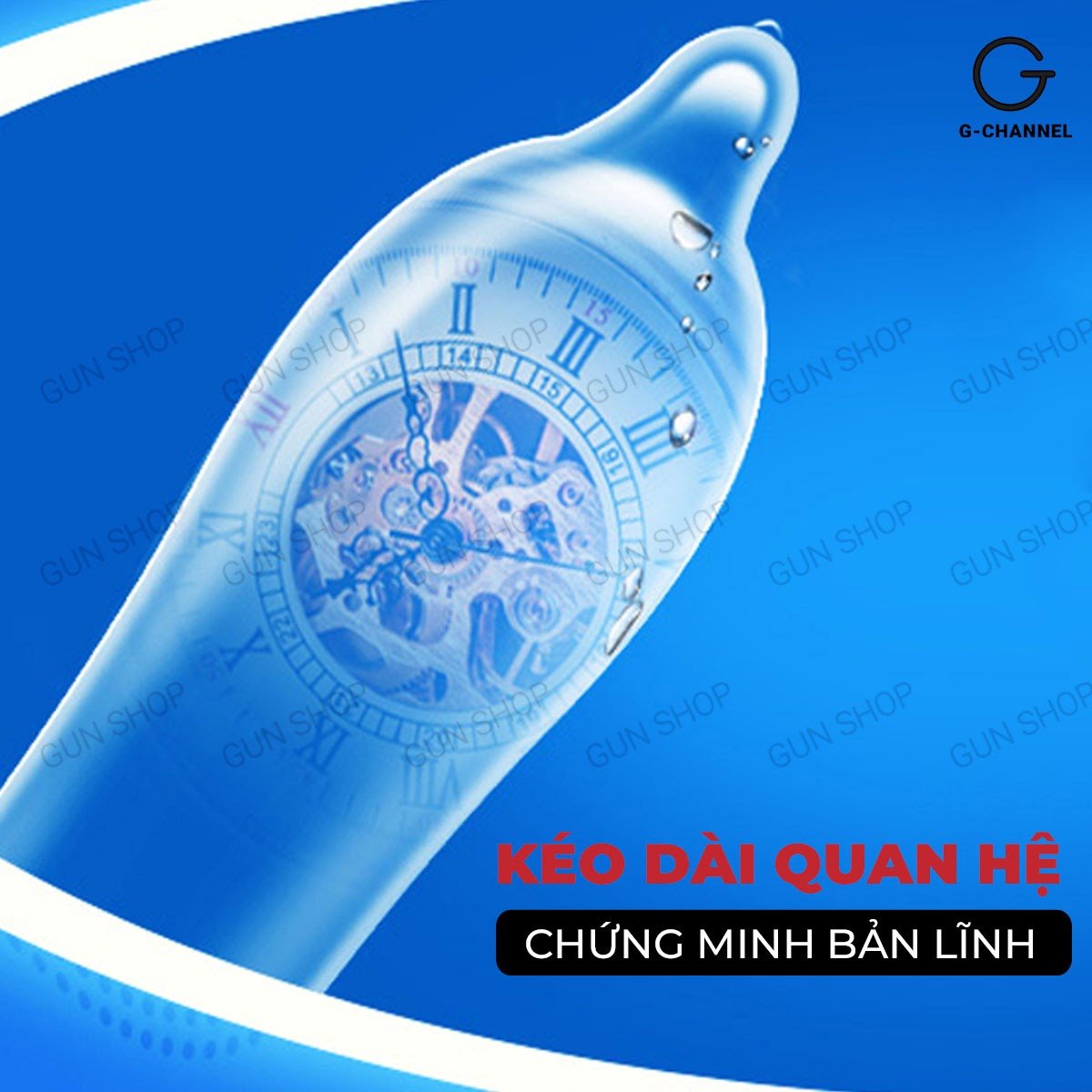 Bao cao su Toshiro Long Shock 4in1 - Kéo dài thời gian kèm 1 chiếc BCS Gun Super Thin