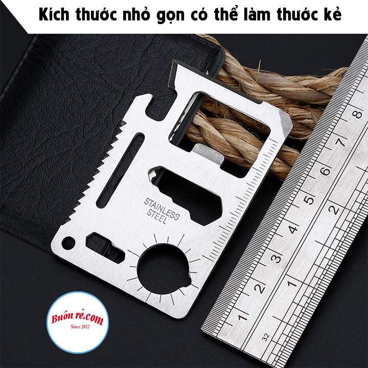 Miếng thép 11 chức năng bỏ ví, đi phượt, đa năng tiện dụng – 01324 Buôn rẻ