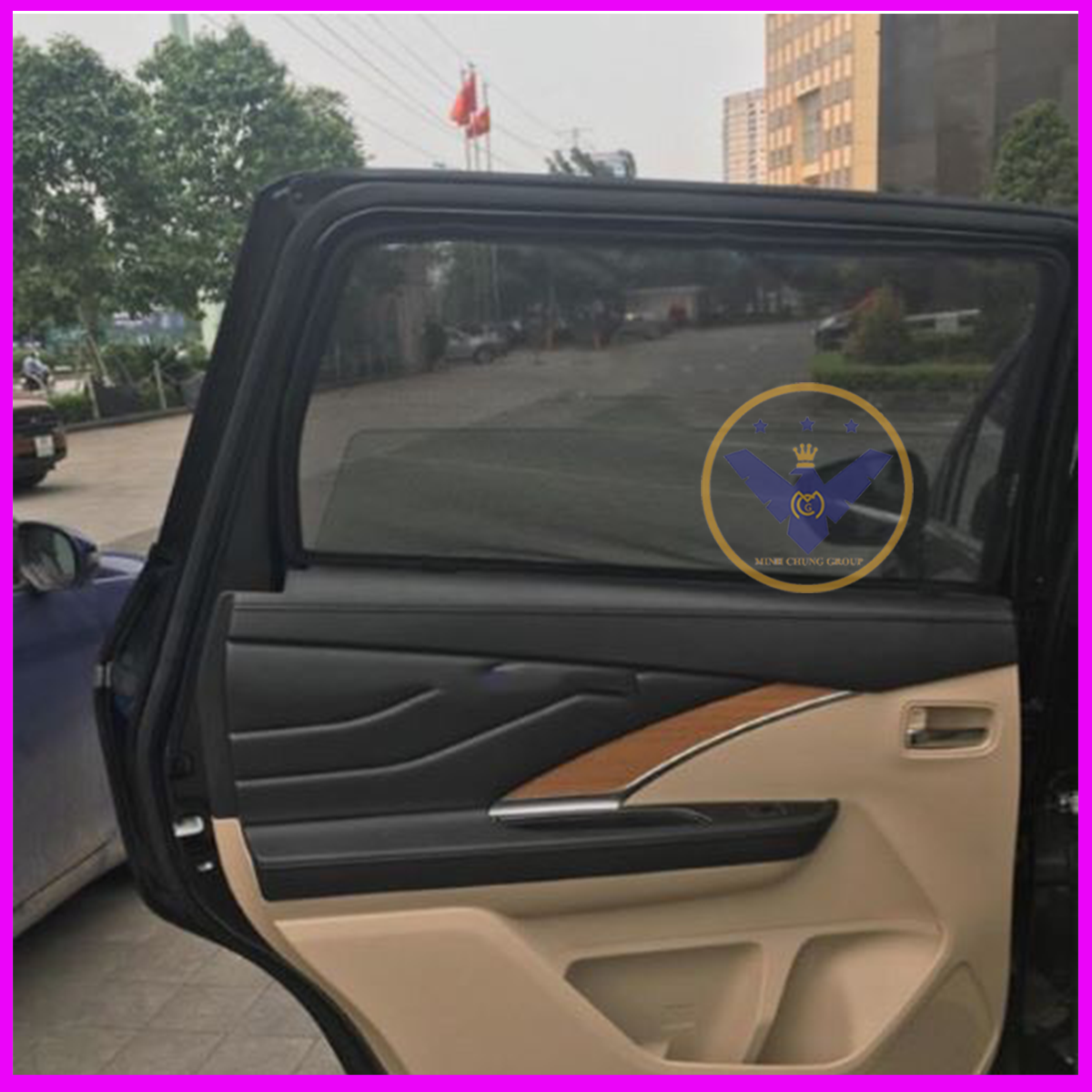 Rèm Chắn Nắng Nam Châm Cho Xe Ô Tô Mitsubishi Xpander, Bộ 4 Miếng, Loại Dày