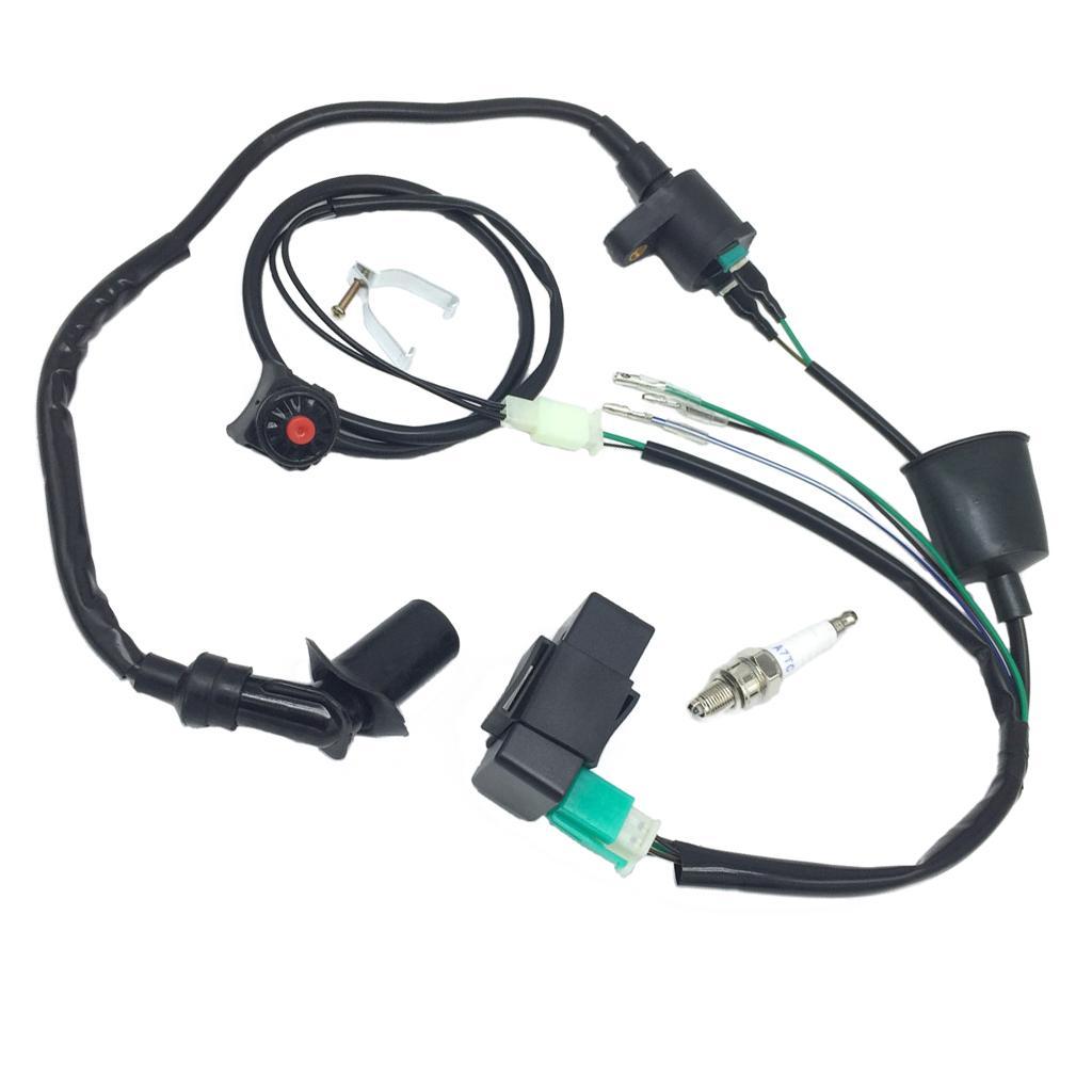 Wiring Loom Ignition CDI Unit Kill switch 50-160cc Dirt Bike