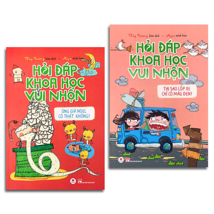 Combo 2 cuốn: Hỏi đáp khoa học vui nhộn (Ông già Noel có thật không? + Tại sao lốp xe chỉ có màu đen?)