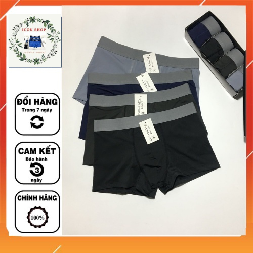 Quần Sịp Đùi Nam Cao Cấp, Quần Lót Nam Thun Lạnh Cạp Trơn