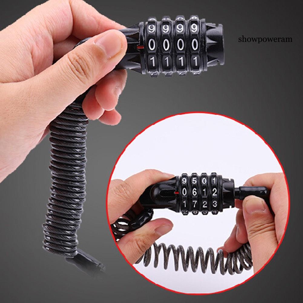 Ổ Khóa Xe Mô Tô Có Mật Khẩu 4 Chữ Số Tiện Dụng