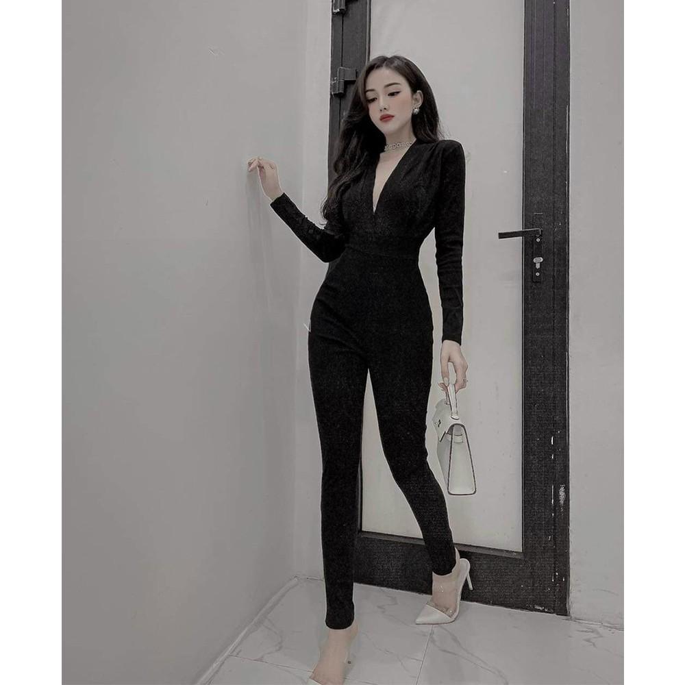 BONUCCI Jumpsuit body dài ( đỏ, nâu, đen ) tôn dáng siêu xinh cho nàng thời trang nữ dạo phố dự tiệc