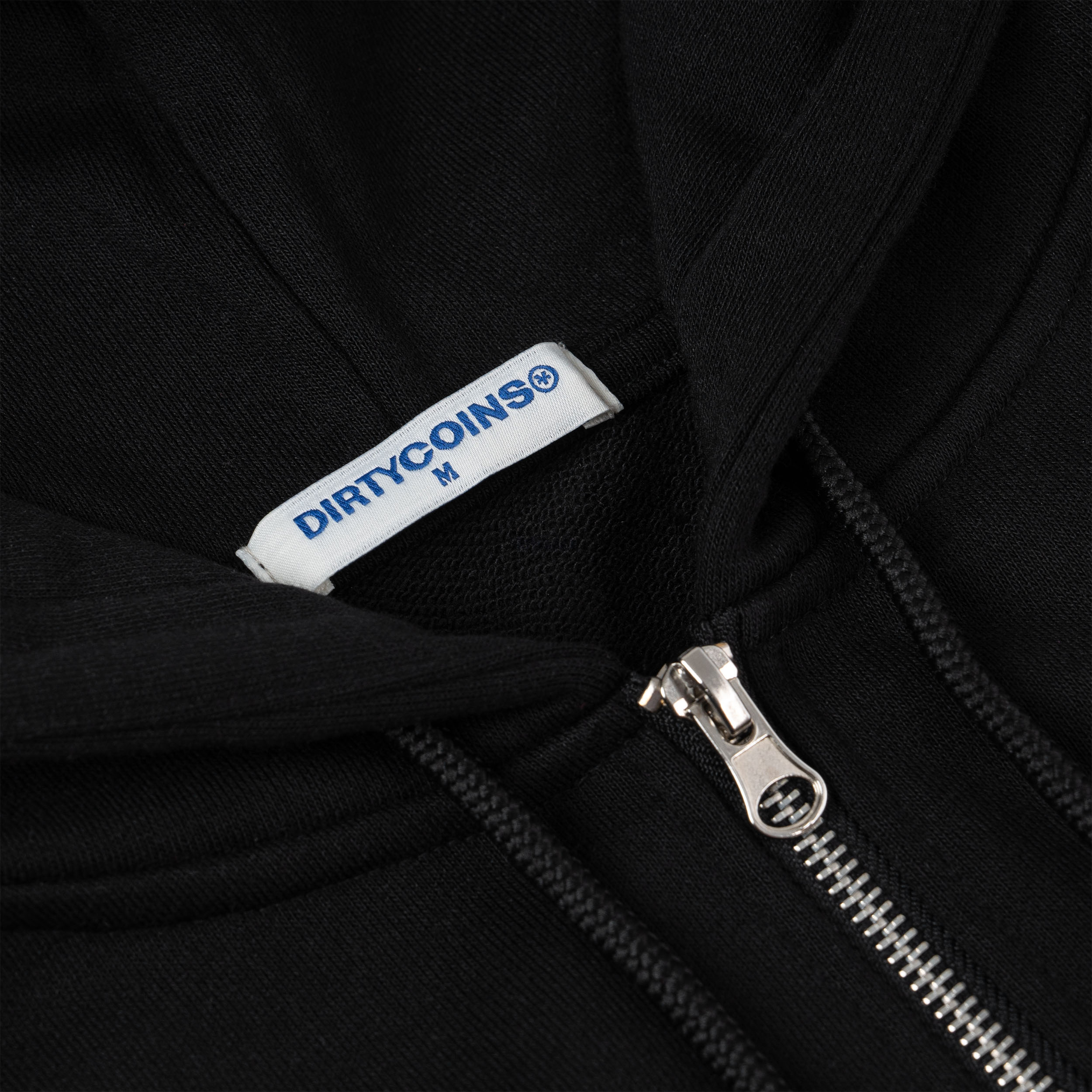 Áo Khoác DirtyCoins Y Patch Zipped Hoodie - Black