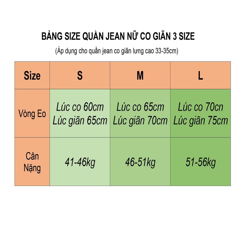 Quần jean nữ lưng siêu cao QJ0683