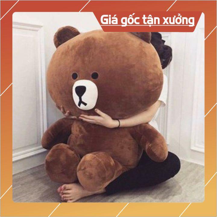 Gấu Bông Brown Gấu Bông Mềm, Đẹp, Cao Cấp Màu Socola Size 95cm - 1m1 - 1m5