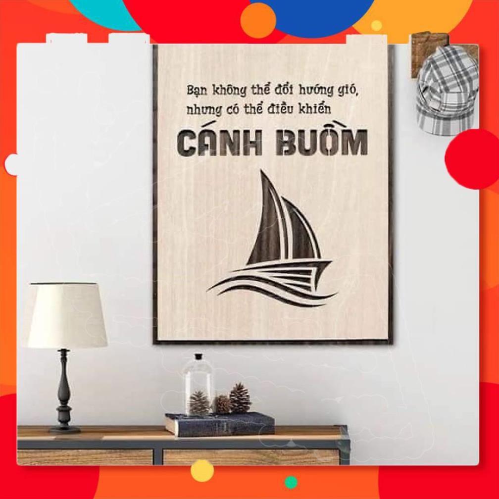 Tranh treo tường Bạn không thể thay đổi hướng gió, nhưng có thể điều khiển cánh buồm-TTT01