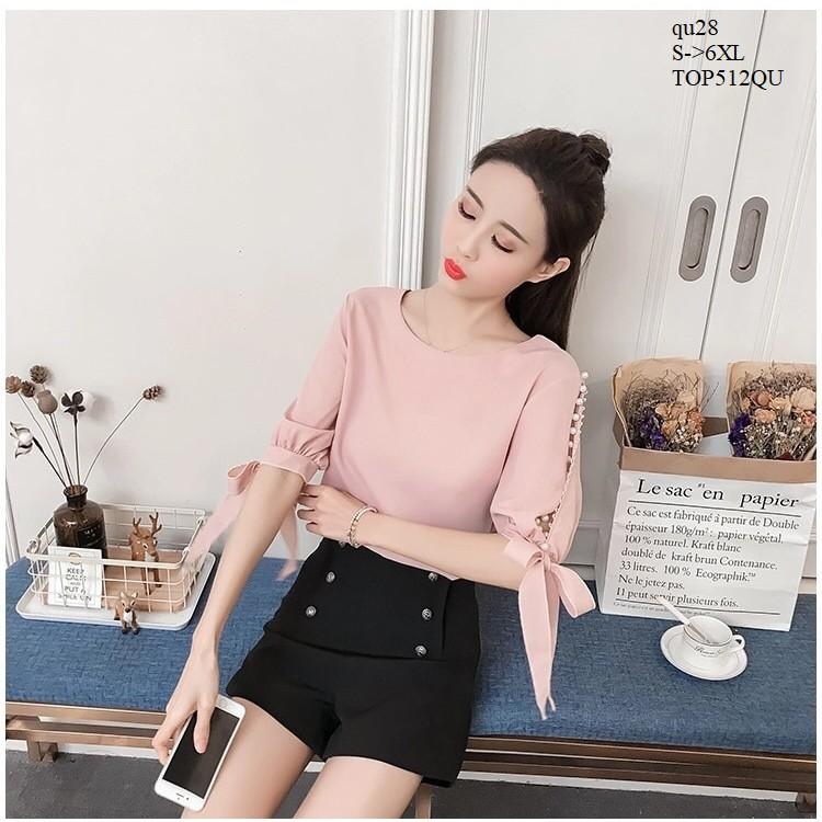 TOP414 ÁO VOAN NỮ TAY LỠ ĐÍNH HẠT