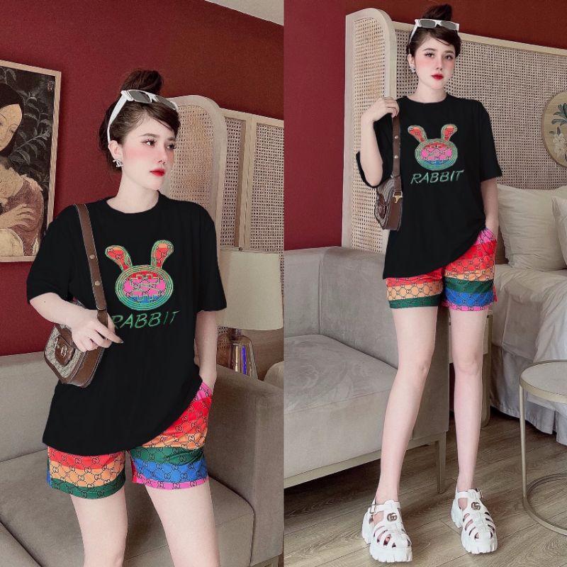SÉT BỘ THỂ THAO FORM RỘNG PHỐI HỌA TIẾT THÊU SẮC MÀU