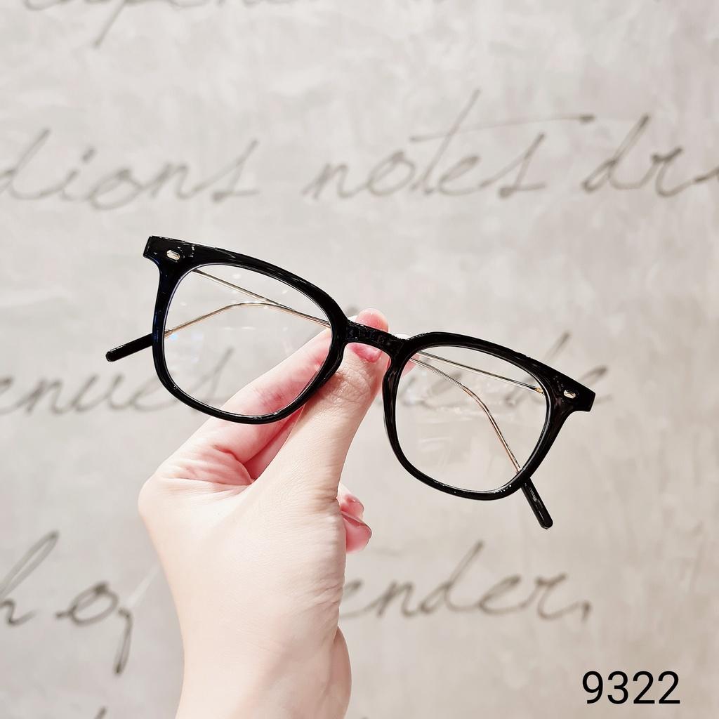 Kính gọng vuông nam nữ LILYEYEWEAR phù hợp cận nặng phụ kiện thời trang 9322