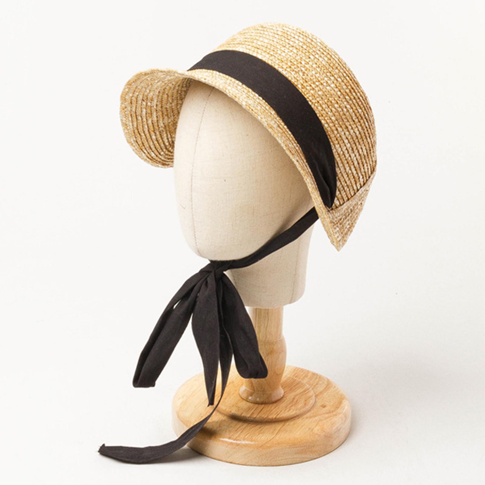 Kids Girls Straw Hat Beach Sun Protection Cap for Children Outdoor Activity