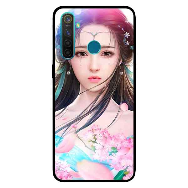 Ốp Lưng in cho Realme 5 Pro / Realme Q Mẫu Cung Nữ Anh Đào - Hàng Chính Hãng