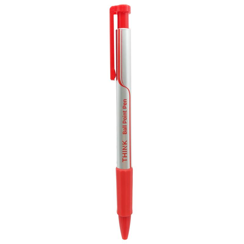 Bút Bi Think 0.7 mm - Deli CQ29-RD - Mực Đỏ