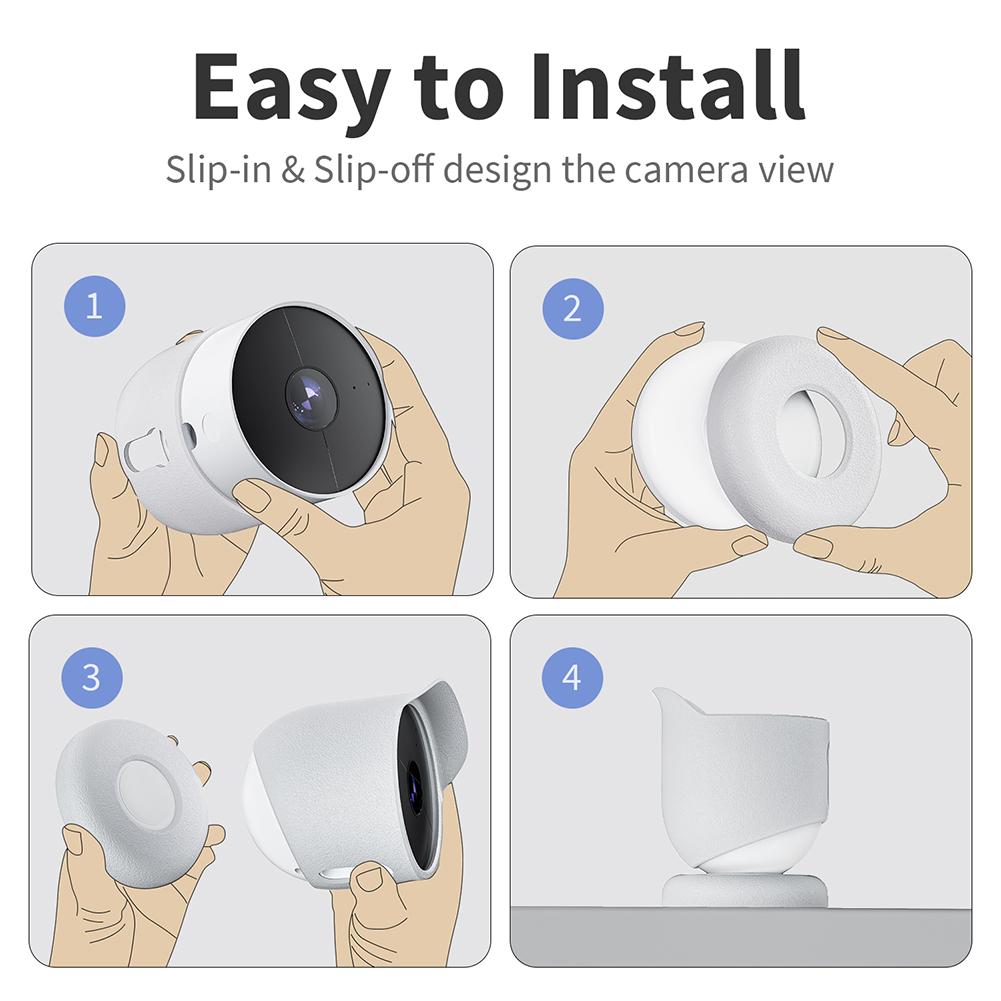 Bộ bảo vệ vỏ máy ảnh không thấm nước cho Google Nest Cam hoặc trong nhà (pin) 2022 Nhà ở webcam bảo mật