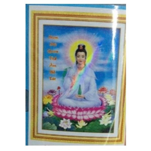 Tranh đính đá Mẹ quan âm  chưa đính - YN5370
