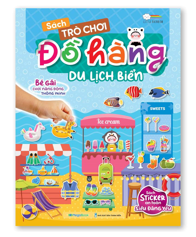 Sách Trò chơi Đồ hàng Du Lịch Biển (Hơn 200 Stickers) (MG)