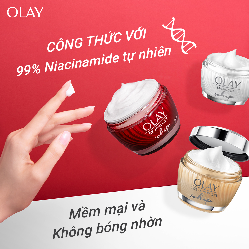 Kem Dưỡng Da OLAY WHIPS Chống Nắng SPF30 Regenerist