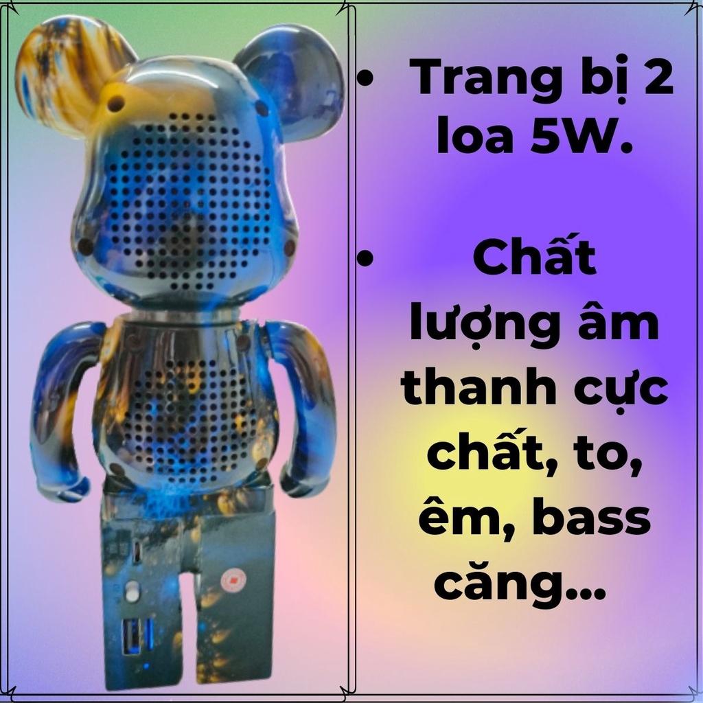 Loa Bluetooth Gấu Bearbrick Nghe Nhạc Cực Hay Âm Thanh Sống Động Màu Sắc Sang Chảnh Độc Đáo