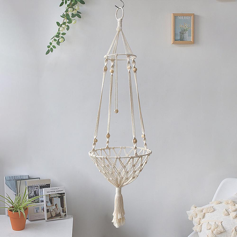 Lớn Macrame Mèo Võng, macrame Treo Xoay Chó Mèo Giường Rổ Nhà Mèo Cưng Phụ Kiện Cho Chó Mèo Nhà Của Con Chó Con Giường Tặng