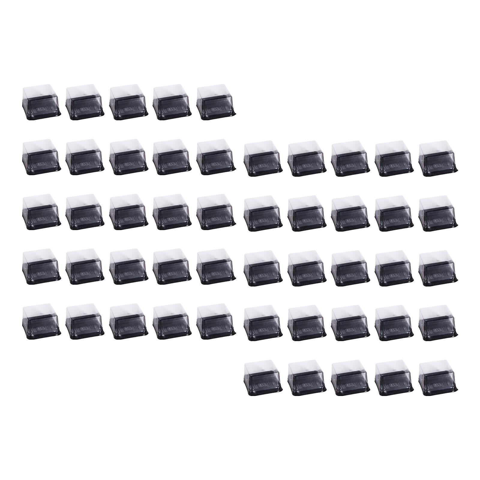 50 Pieces Single Cupcake Carrier Mooncake Box for Birthday Party Pastry Home