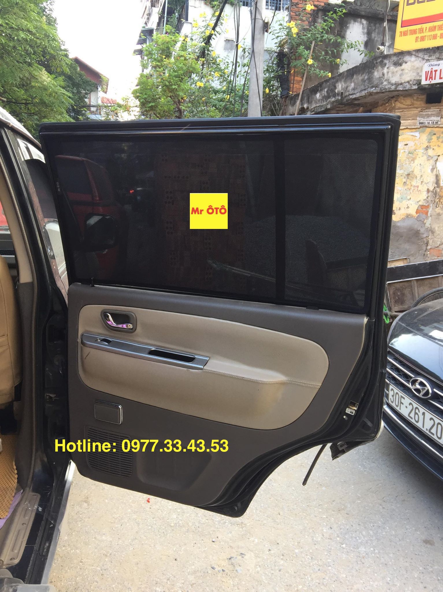 Rèm Che nắng xe Mitsubishi Jolie loại 1 có hút nam châm, Vải dày dặn, chống nắng tuyệt đối