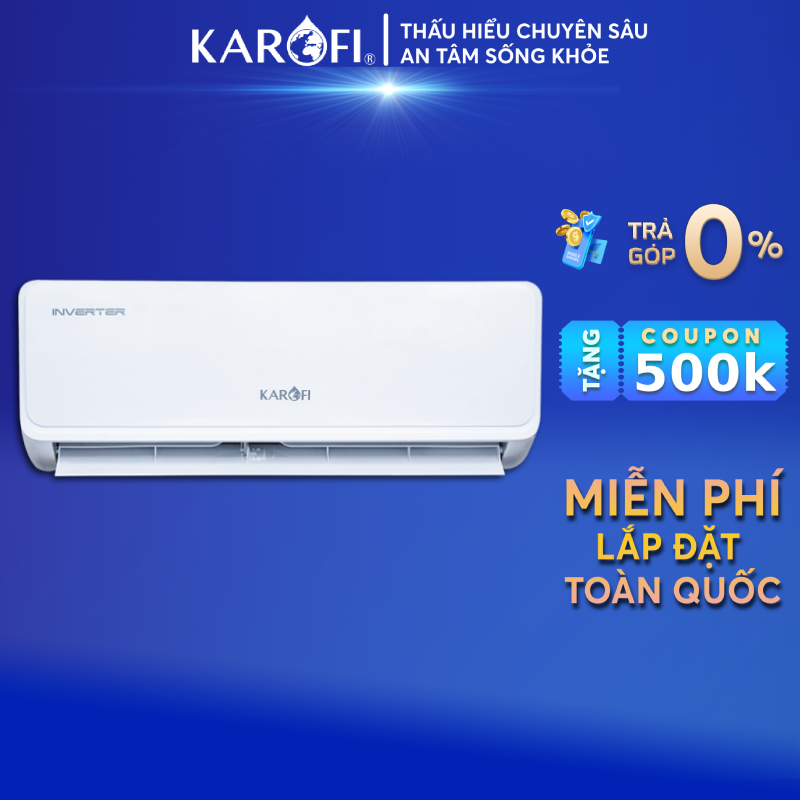 Điều hòa không khí Inverter 9000 BTU Karofi KDC-WI309 - hàng chính hãng - Giao và lắp đặt toàn quốc