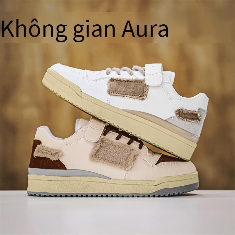 Giao hàng nhanh giày nam thời trang giày đầu bếp ngoài trời thoáng khí nam lưới giày đỏ