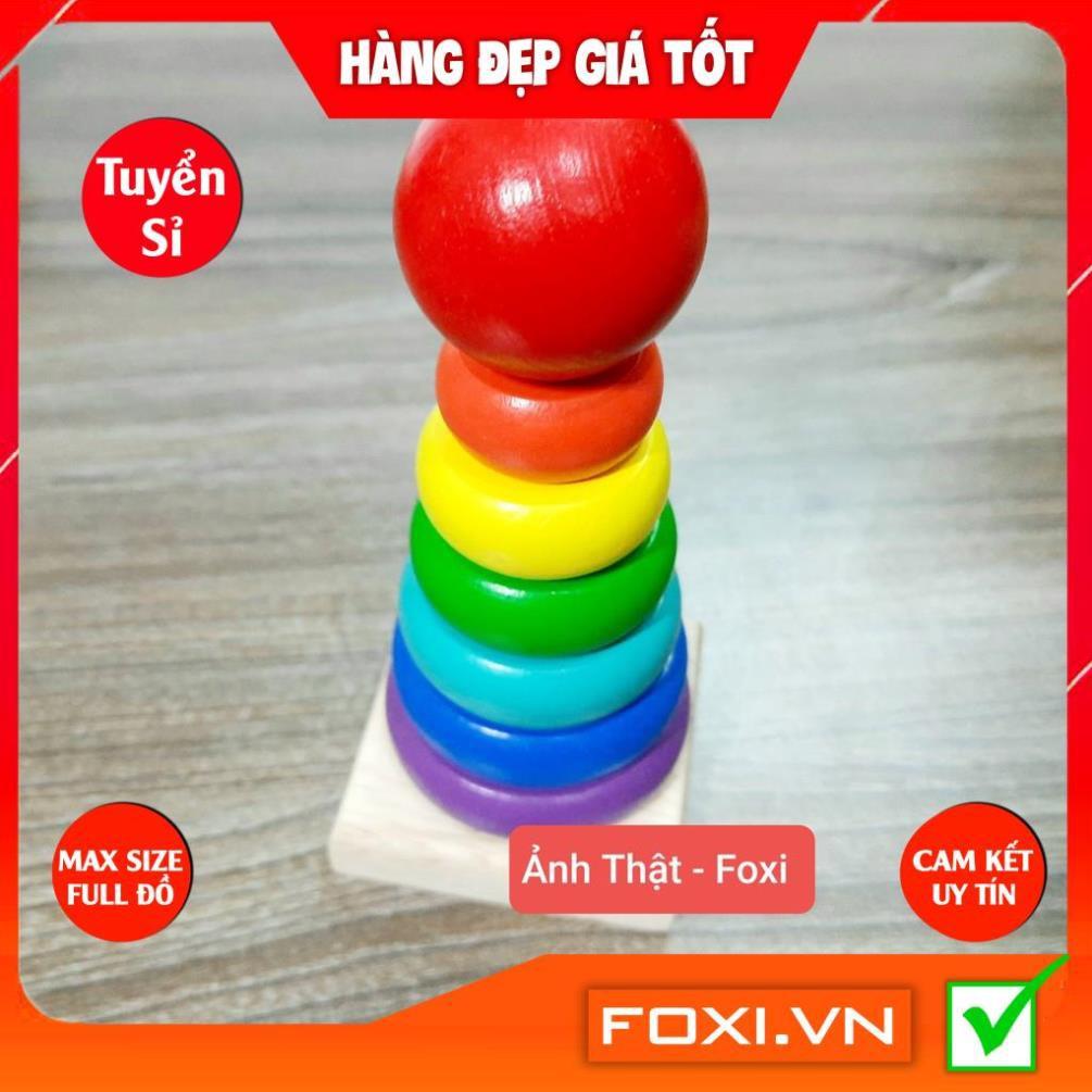 COMBO Đồ Chơi Gỗ Foxi-Đồ chơi trẻ em thông minh-xâu hạt làm toán Montessori-tay khéo léo-siêu rẻ