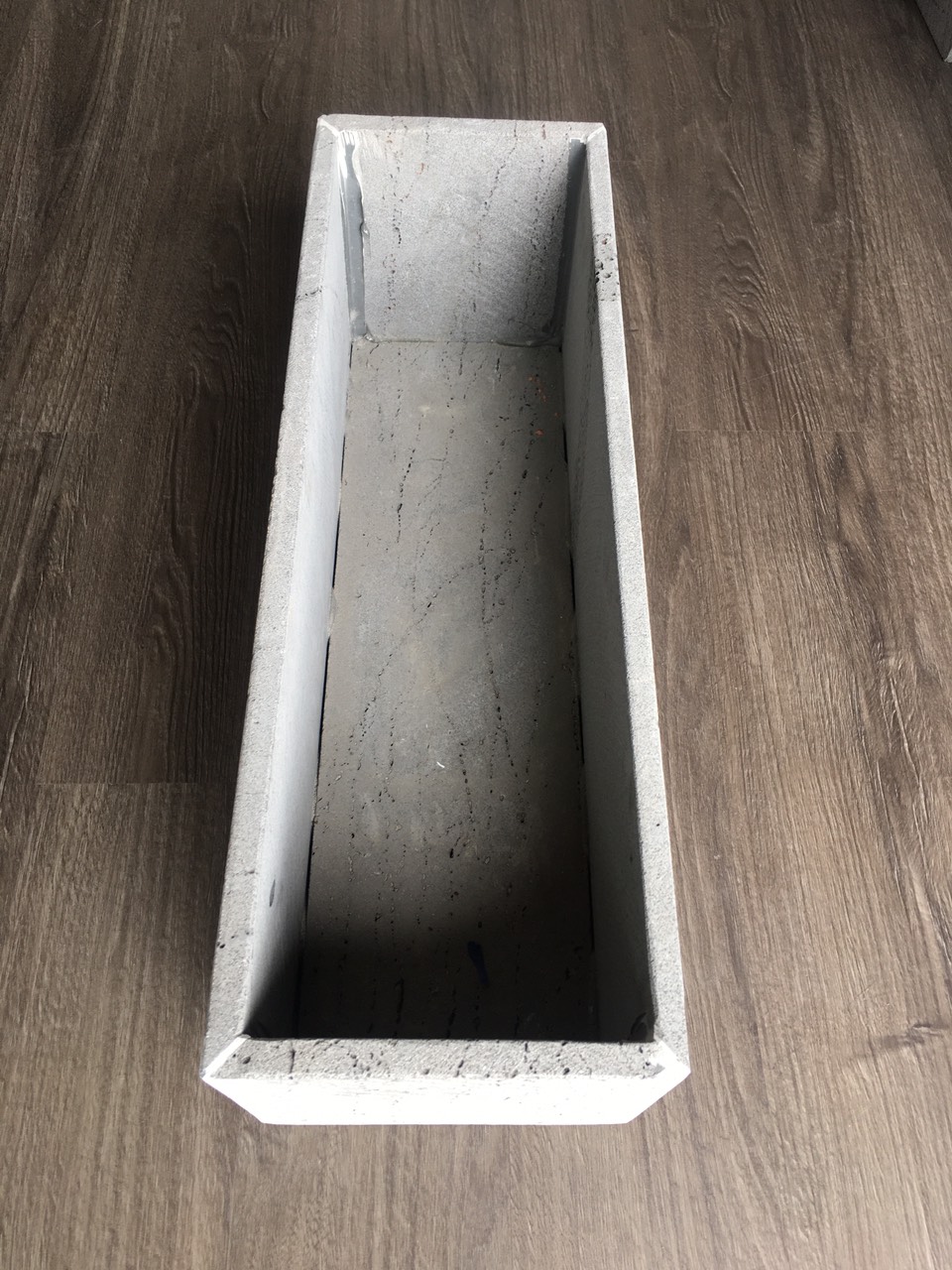 Chậu trồng cây đá ong xám tự nhiên mộc mạc, trồng hoa ban công, cây cảnh quán cafe đẹp Rông 20cm x Cao 20cm x D60cm