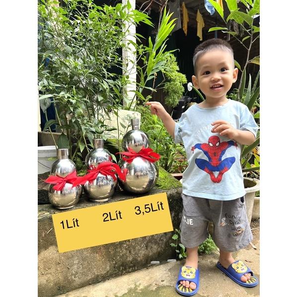 Bình tông hồ lô 1Lít Inox 304 hàng cao cấp