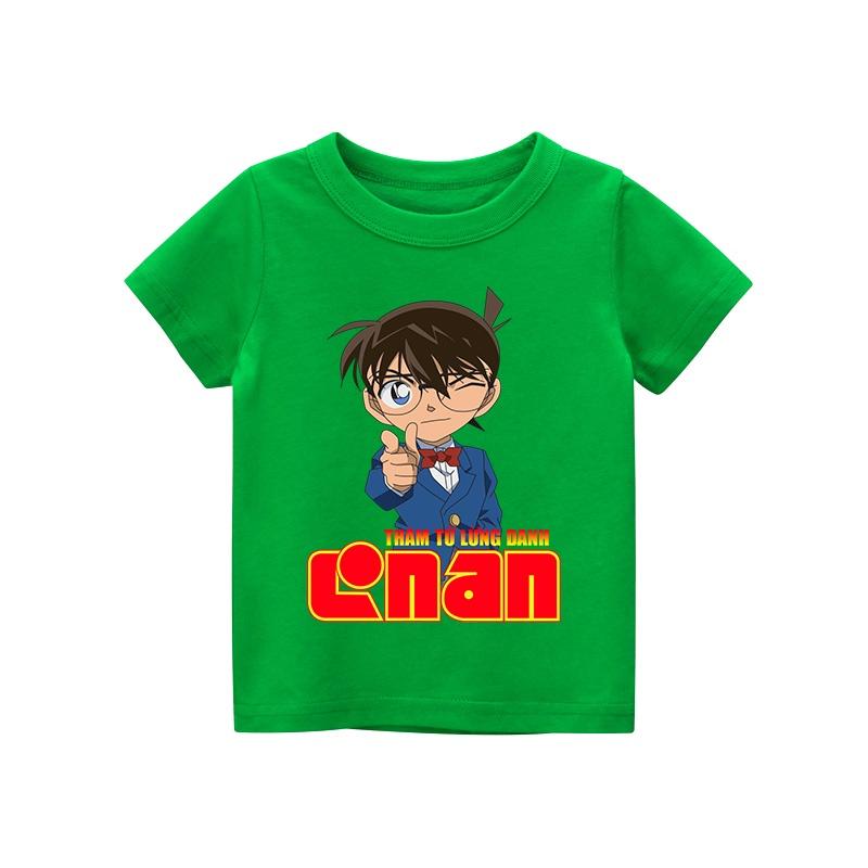 Áo thun trẻ em CONAN , 8 màu áo, đầy đủ size có big size, MÀU KHÁC NHẮN TIN SHOP