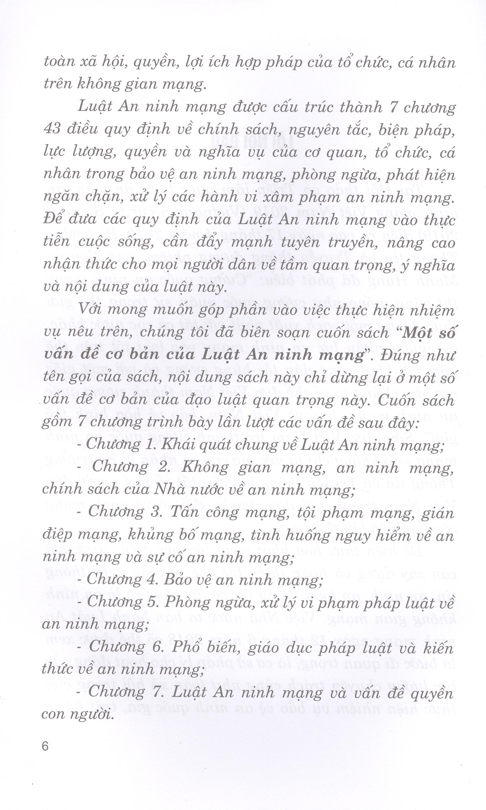 Một Số Vấn Đề Cơ Bản Của Luật An Ninh Mạng