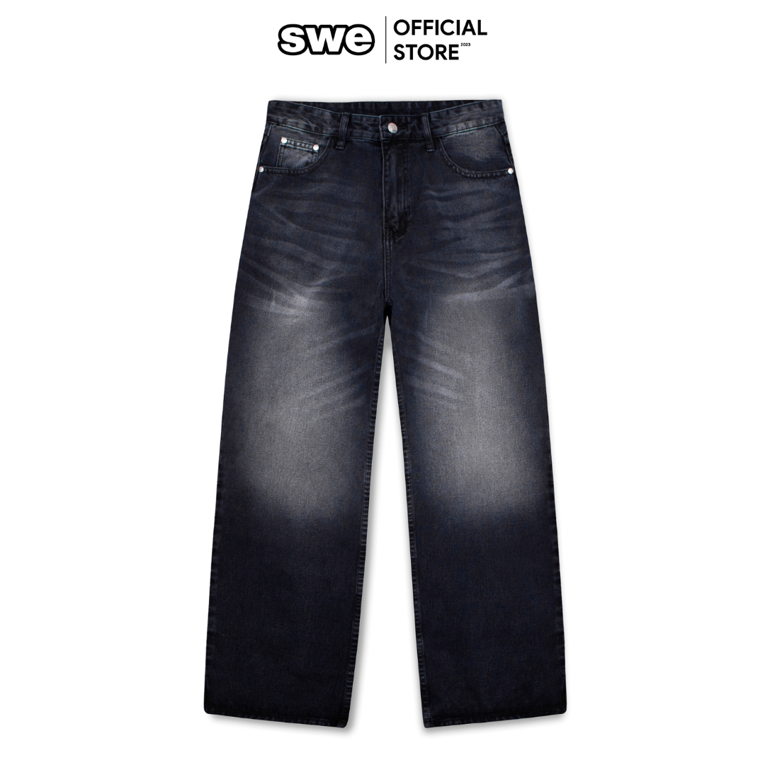 Quần jeans dài unisex Local Brand BAGGY JEANS dáng suông, ống rộng - Thương hiệu SWE VN