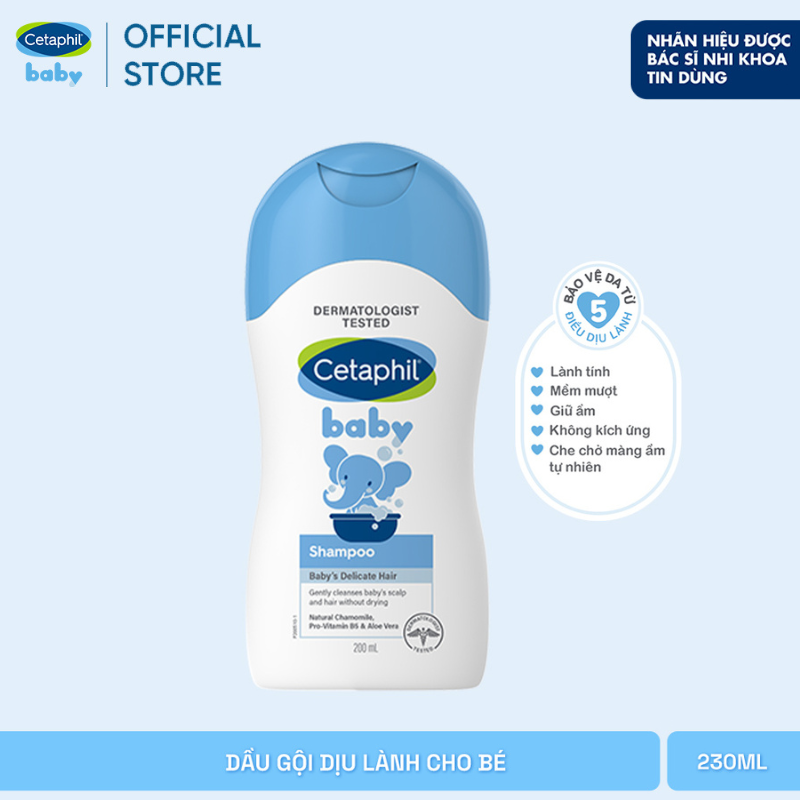 Dầu gội dịu lành cho bé Cetaphil Baby Shampoo 200ml