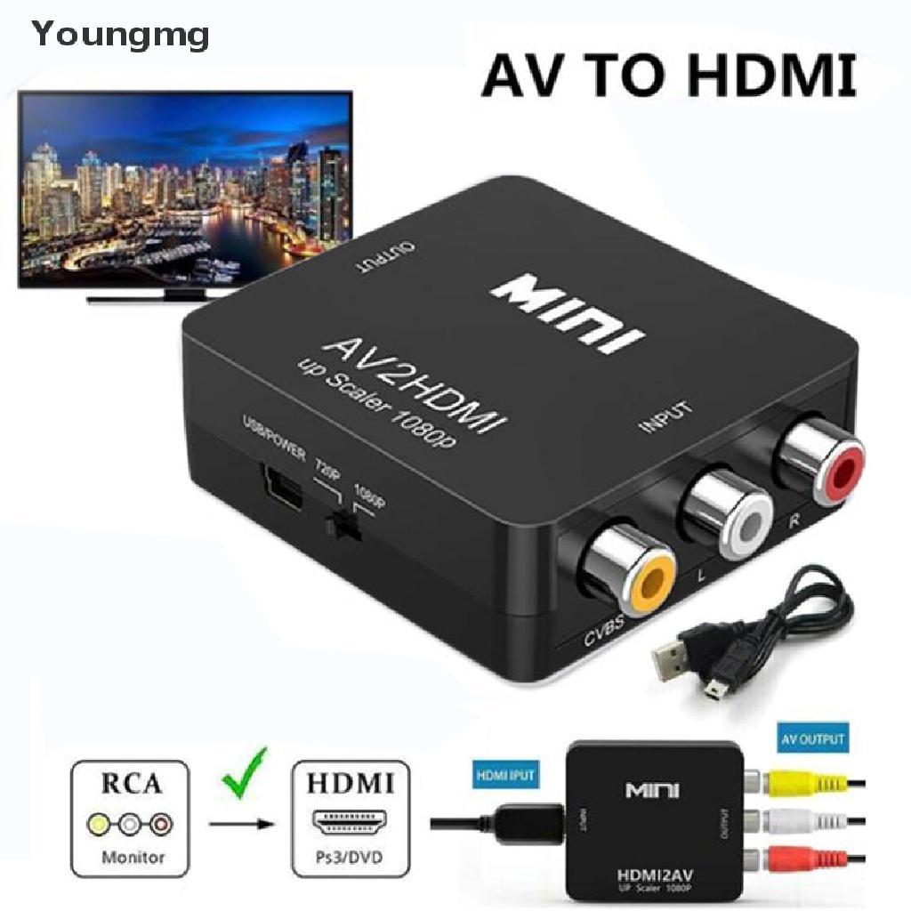 Bộ Chuyển Đổi Mini RCA AV Sang HDMI AV 2 HDMI 1080P Chuyên Dụng
