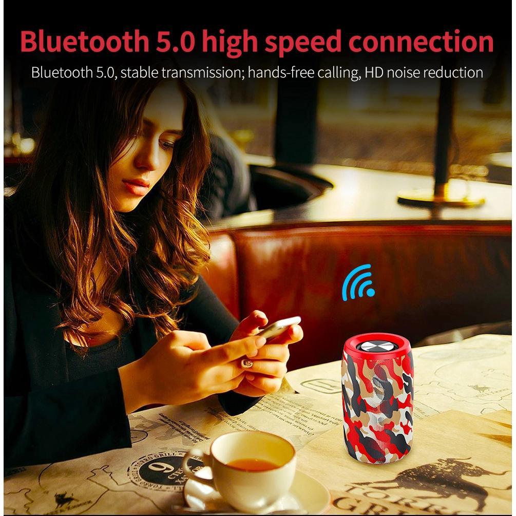 Loa bluetooth không dây Zealot S32 mini TWS tích hợp đài FM hỗ trợ thẻ nhớ Tf