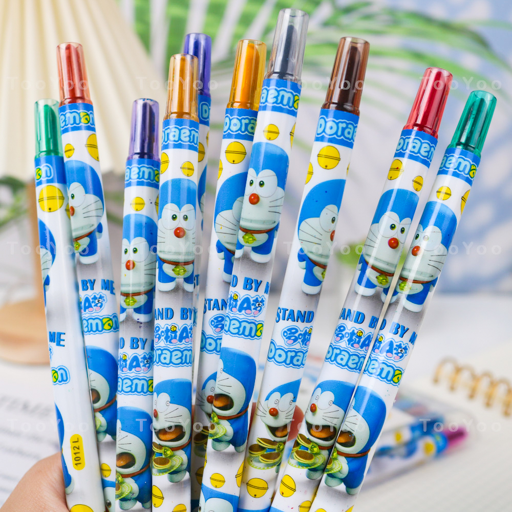 Bút Sáp Vặn 24 Màu Thân Dài 12cm loại tốt, tô màu đẹp, dễ thương (Bé trai, Bé gái), dễ dàng bảo quản