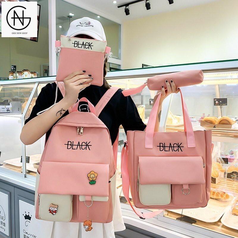 Combo Balo Thời Trang Nam Nữ Giá Rẻ Dành Cho Học Sinh Set 01