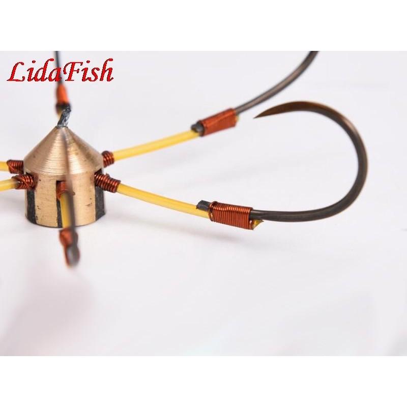 Lưỡi câu lục đồng vàng đẹp, lưỡi chuẩn, thép tốt