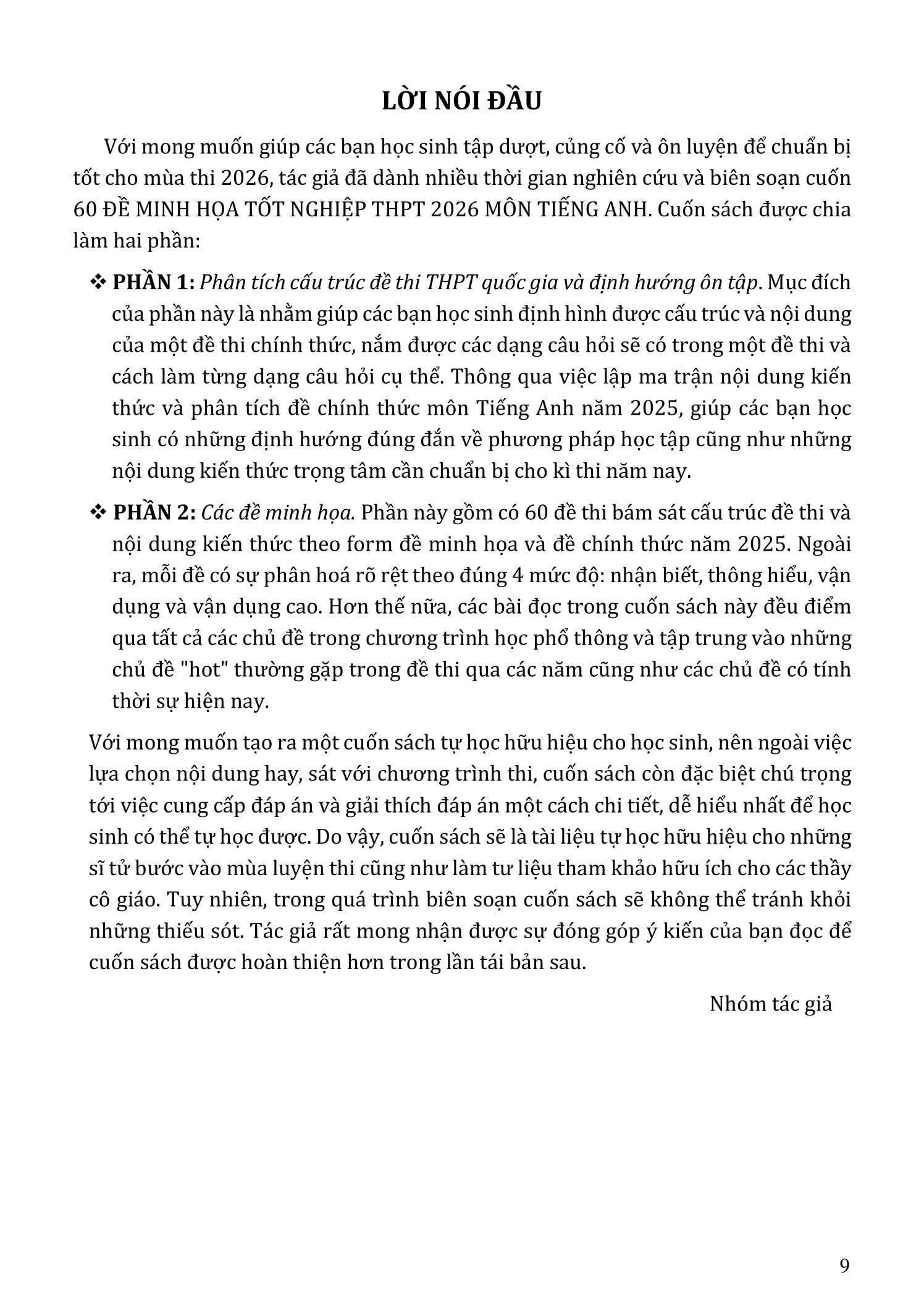 Sách - 60 Đề Minh Họa Tốt Nghiệp THPT 2026 - Môn Tiếng Anh