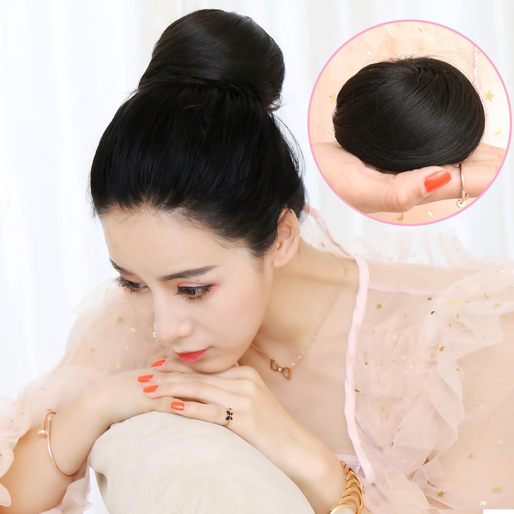 Tóc giả búi tròn củ tỏi B-Z45