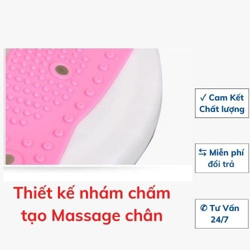 Đĩa xoay eo 360 độ hình bàn chân tập thể dục giảm cân - giảm mỡ tập cơ bụng eo thon massage bàn chân WALLMART W