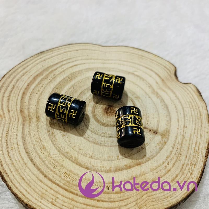 HAT - Combo 30 Hạt nhựa Khắc chữ Mix vòng đá , vòng gỗ