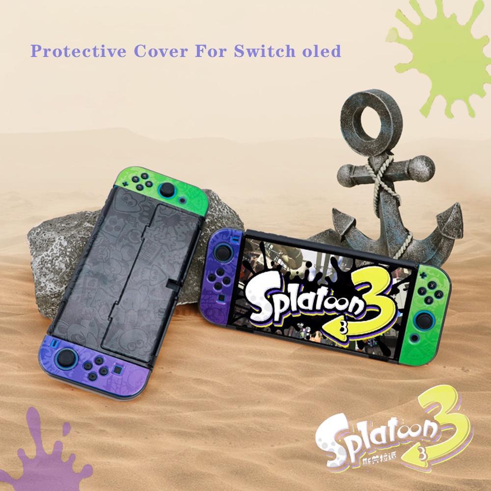 Vỏ Bảo Vệ Đế Sạc Máy Chơi Game Nintendo Switch Oled Splatoon-Ver 3